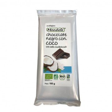 Chocolate Negro con Coco Eco 100g Mandole