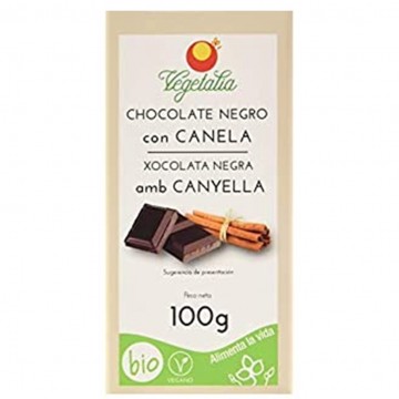 Chocolate Negro con Canela y Azucar Bio Vegan 100g Vegetalia