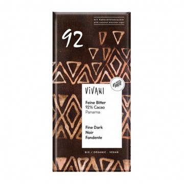 Chocolate Negro 92% Cacao Bio Vegan 80g Vivani