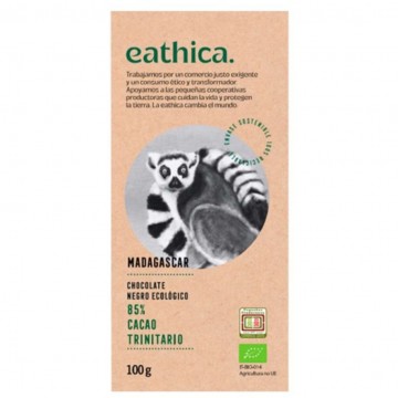 Chocolate Negro 85% Madagascar Bio 100g Eathica