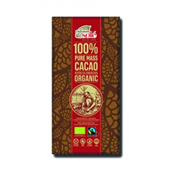 Chocolate Negro 100% Cacao SinGluten Eco Vegan 100g Chocolates Sole