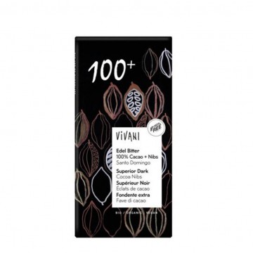 Chocolate Negro 100% Bio Vegan 80g Vivani