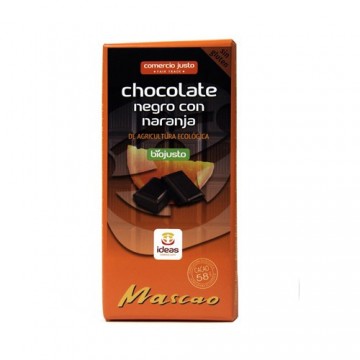 Chocolate Mascao Negro 58% con Naranja Bio 100g Ideas