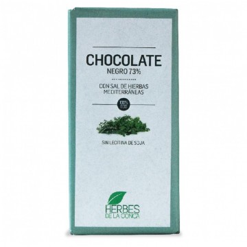 Chocolate con Sal de Hierbas Mediterraneas SinGluten Eco Vegan 100g Herbes De La Conca