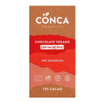 Chocolate con Sal de Chili SinGluten Eco Vegan 100g Herbes De La Conca