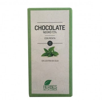 Chocolate con Menta SinGluten Eco Vegan 100g Herbes De La Conca