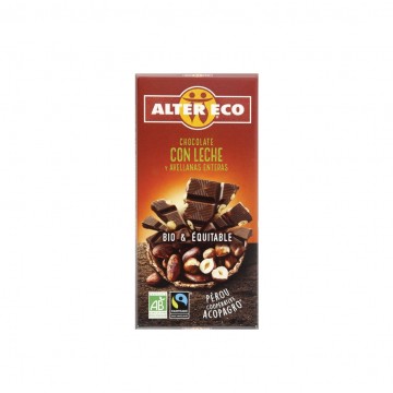 Chocolate con Leche y Avellanas Bio 100g Altereco