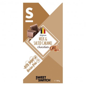 Chocolate con Leche Sabor Caramelo Salado SinGluten 100g Sweet Switch