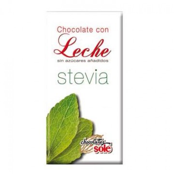 Chocolate con Leche con Stevia Chocolates SinGluten 100g Chocolates Sole