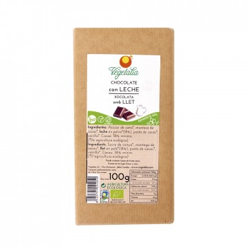 Chocolate con Leche Bio 100g Vegetalia