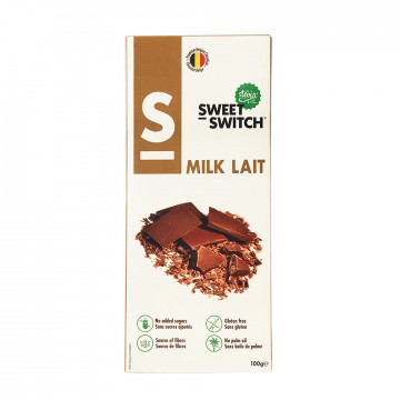 Chocolate con Leche Belga con Stevia SinGluten 100g Sweet Switch