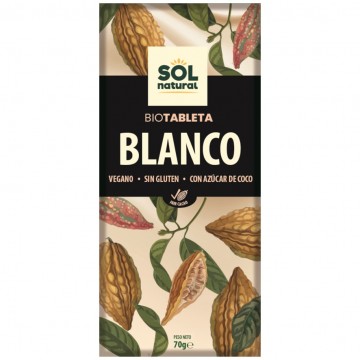 Chocolate Blanco SinGluten Eco Vegan 70g Solnatural