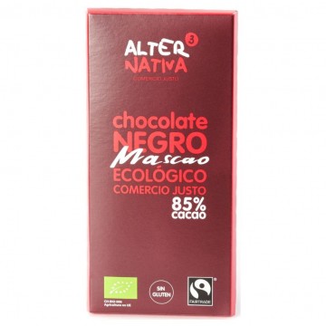 Chocolate 85% Cacao Mascao Eco Vegan 80g Alternativa3