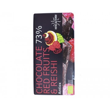 Chocolate 73% Frutos Rojos y Reishi Eco 100g Hifas Da Terra