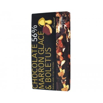 Chocolate 56% Marron Glace y Boletus Eco 100g Hifas Da Terra