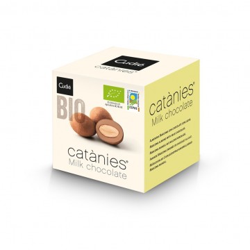 Catanies de Chocolate con Leche SinGluten Bio 80g Cudie