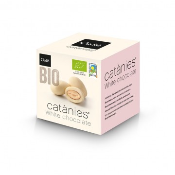 Catanies de Chocolate Blanco SinGluten Bio 80g Cudie