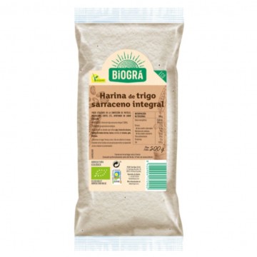 Harina Integral de Trigo Sarraceno Bio Vegan 500g Biogra