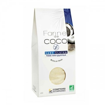 Harina de Coco SinGluten Bio 400g Comptoirs & Compagnies