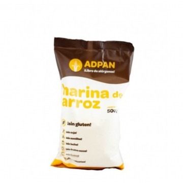 Harina Arroz SinGluten Vegan 500g Adpan