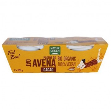 Postre de Avena Cacao Bio 2x125g Natur Green