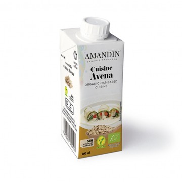 Cuisine Avena Crema para Cocinar Eco Vegan 200ml Amandin