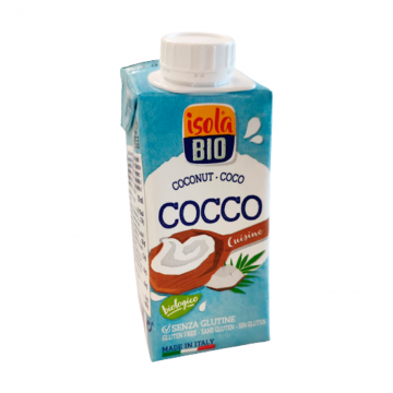 Crema Leche Coco Cocinar SinGluten Eco 200ml Isola Bio