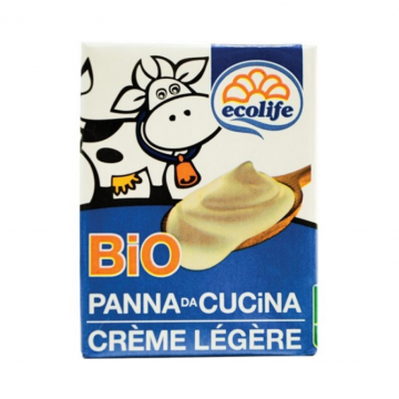 Crema de Leche de Vaca para Cocinar Bio 200ml Ecolife