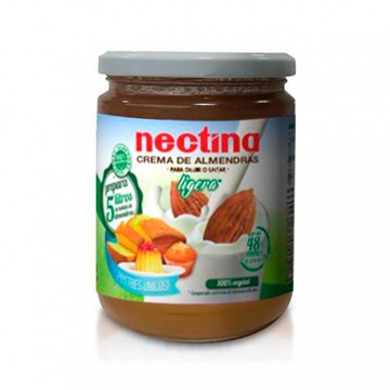 Crema de Almendras Ligera Tarro Cristal SinGluten 500g Nectina