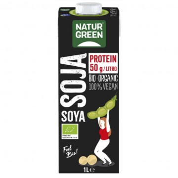 Bebida Vegetal Soja Protein Eco Vegan 6x1L Natur Green