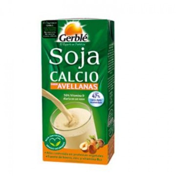 Bebida Vegetal de Soja y Avellana 6x1L Gerble