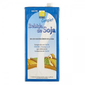 Bebida Vegetal de Soja SinAzucar 6x1L Nysbo