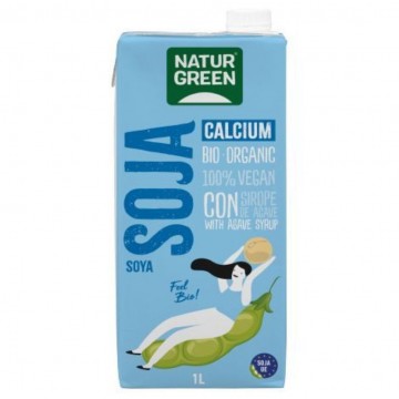 Bebida Vegetal de Soja con Calcio Bio Vegan 6x1L Natur-Green