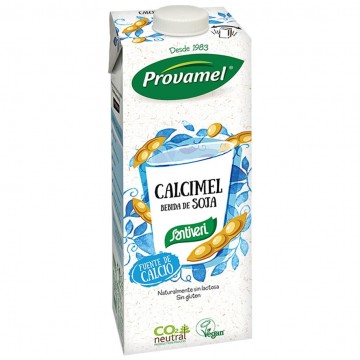 Bebida Vegetal de Soja Calcimel SinGluten Vegan 12x1L Santiveri