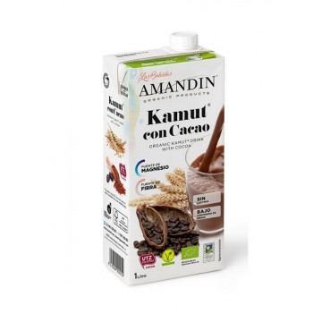 Bebida Vegetal de Kamut con Cacao Bio Vegan 6x1L Amandin