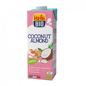 Bebida Vegetal de Coco con Almendra SinGluten Bio Vegan 6x1L Isola Bio