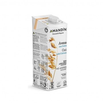 Bebida Vegetal de Avena con Calcio Eco Vegan 6x1L Amandin