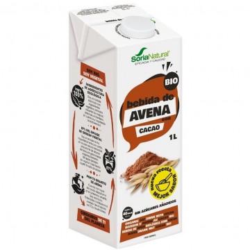 Bebida Vegetal de Avena con Cacao Vegan SinAzucar Bio 6x1L Soria Natural