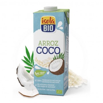 Bebida Vegetal de Arroz y Coco SinGluten Bio Vegan 6x1L Isola Bio