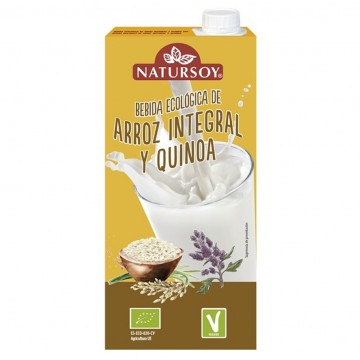 Bebida Vegetal de Arroz Integral y Quinoa Bio Vegan 6x1L Natursoy