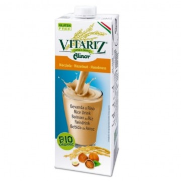 Bebida Vegetal de Arroz con Avellana SinGluten Bio Vegan 10x1L Vitariz