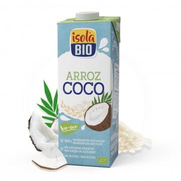 Bebida Vegetal de Arroz Coco SinGluten Bio 24x250ml Isola Bio