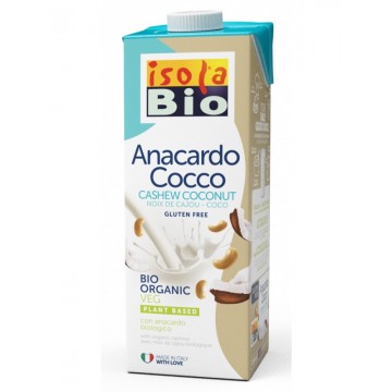 Bebida Vegetal de Anacardos y Coco SinGluten Bio 6x1L Isola Bio