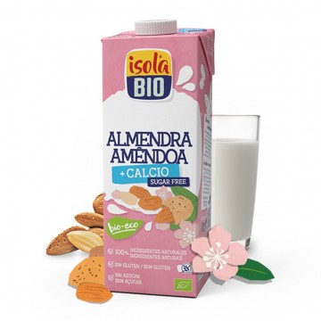 Bebida Vegetal de Almendra con Calcio SinGluten Bio Vegan 6x1L Isola Bio