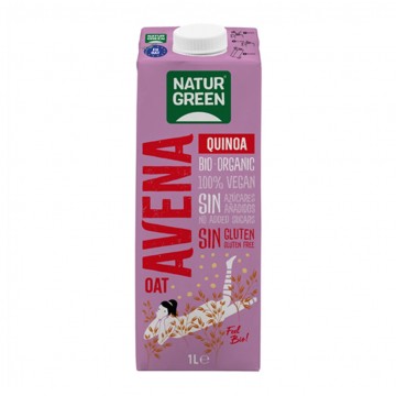 Bebida Vegetal Avena y Quinoa SinGluten Bio Vegan 6x1L Natur-Green