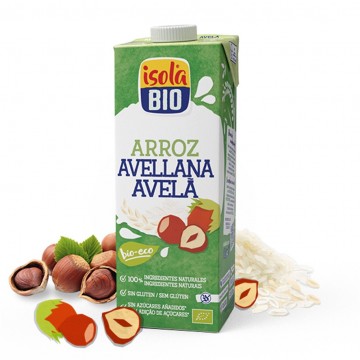 Bebida Vegetal Arroz y Avellana SinGluten Bio Vegan 6x1L Isola Bio