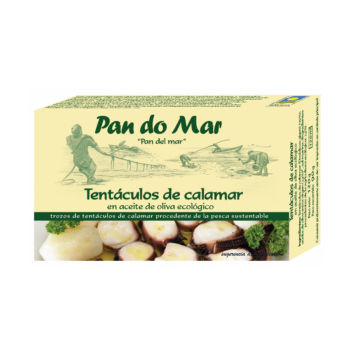 Tentaculos de Calamar en Aceite de Oliva Eco 120g Pan Do Mar