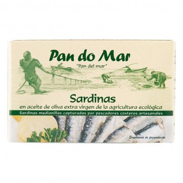 Sardinas en Aceite de Oliva Eco 120g Pan Do Mar
