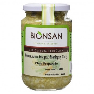 Quinoa con Arroz Integral Moringa y Curry Bio Vegan 220g Bionsan