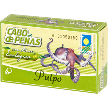 Pulpo en Aceite de Oliva Eco 120g Cabo De Peñas